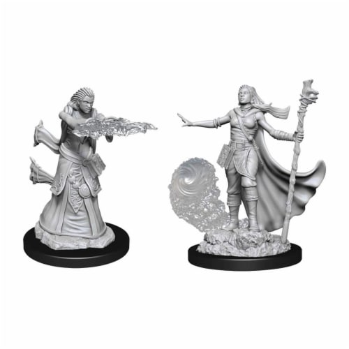 WizKids WZK90012 Dungeons & Dragons Nolzurs Marvelous Unpainted Female Human Wizard W11 Minia Perspective: front