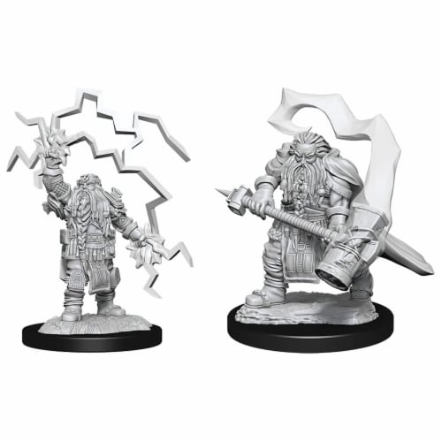 male dwarf cleric miniature