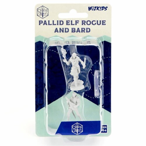 WizKids WZK90381 Critical Role Mini Pallid Elf Rogue & Bard Male Miniatures Perspective: front