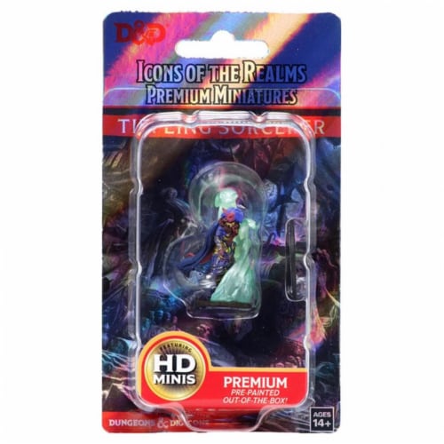 Kroger - WizKids WZK93001 Dungeons & Dragons Icons of the Realms Premium  Tiefling Female Sorcerer Mini, 1