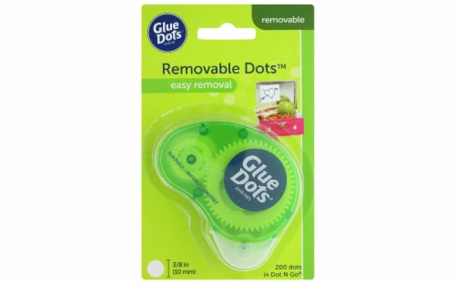 Glue Dots .375 Removable Dot Disposable Dispenser-200 Clear Dots, 1 count -  Kroger