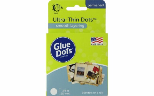Glue Dots® Ultra-Thin Dots™ Round Adhesives - Clear Perspective: front