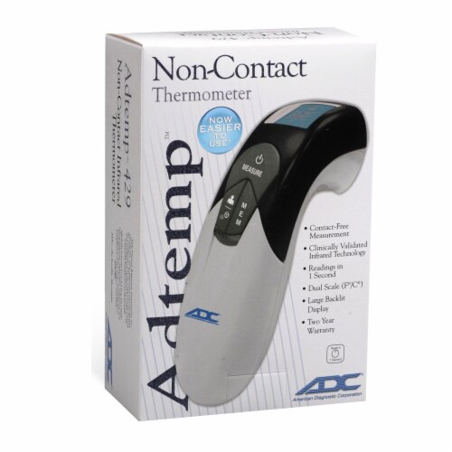 Adtemp Non-Contact Thermometer LCD Display 429 1 Each Perspective: front