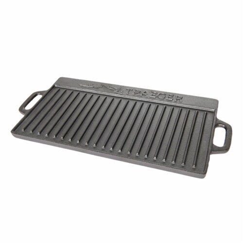 Traeger Pellet Grills 233135 Reversible Griddle, Cast Iron Perspective: front