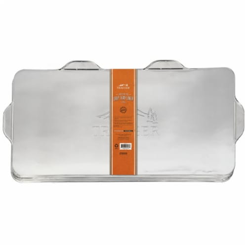 Traeger 8019858 Aluminum Drip Tray Liner, Silver Perspective: front