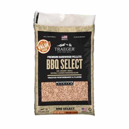 Traeger Wood Fire Grills BBQ Select Premium Hardwood Pellets Perspective: front