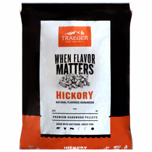 Traeger® Hickory Premium Hardwood Pellets Perspective: front