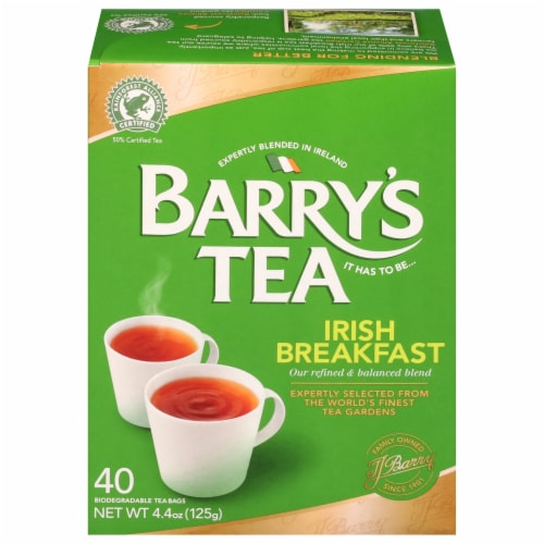 Barry's Tea Irish Breakfast Blend Tea Bags Perspective: front