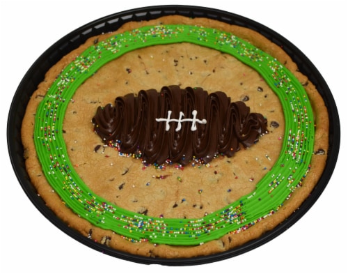 Colossal Football Cookie Cake Perspective: front