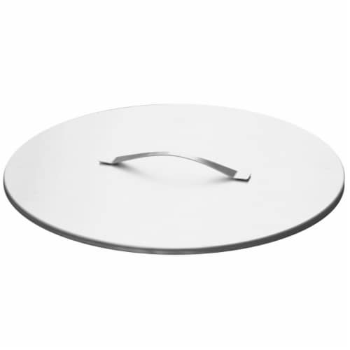 Curonian LD-GXOT-PZEV 25 in. Fire Pit Stainless Steel Lid Perspective: front
