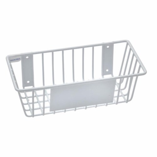 RACKEM RACKS 9175-W 12 x 6 x 4 in. Wire Basket - White Perspective: front