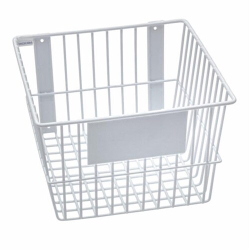 RACKEM RACKS 9190-W 12 x 12 x 8 in. Wire Basket - White Perspective: front