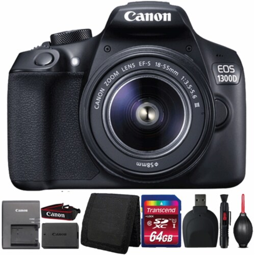 canon eos 1300d dslr camera & 18 55mm iii lens