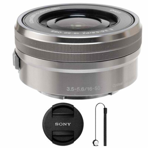 Sony Selp1650 16-50mm F/3.5-5.6 Pz Oss Lens Silver With Lens Cap