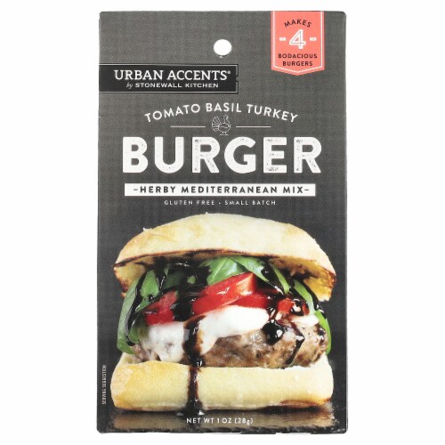 Urban Accents® Tomato Basil Turkey Herby Mediterranean Burger Seasoning Perspective: front
