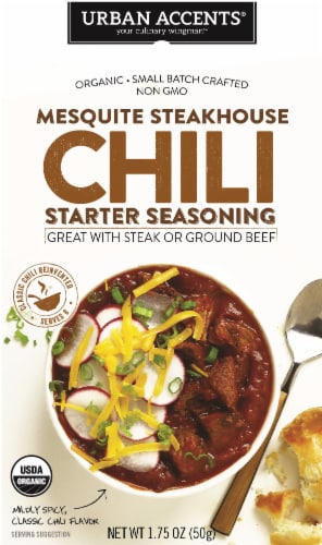 Urban Accents Mesquite Steakhouse Chili Starter Seasoning Perspective: front