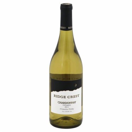 Ridge Crest Unoaked Chardonnay White Wine Perspective: front