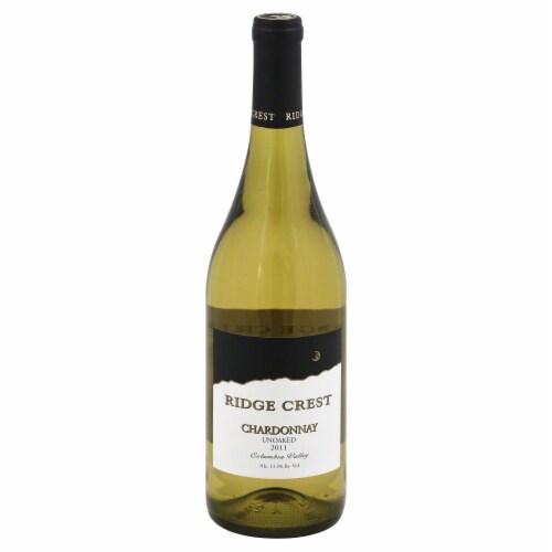 Ridge Crest Unoaked Chardonnay White Wine Perspective: front