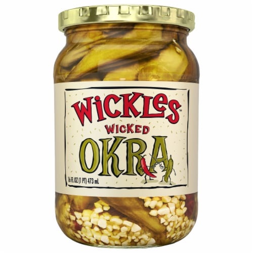 Wickles™ Wicked Pickled Okra Perspective: front
