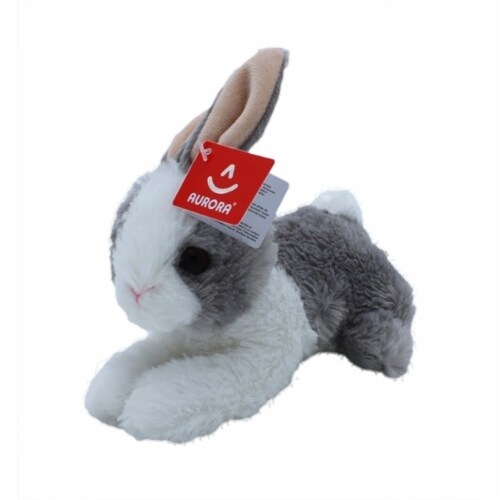 Aurora Wold Plush Mini Flopsie Baby Bunny Grey 8