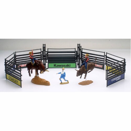 PBR Bull Riding Playset with Gate, Brown Perspective: front