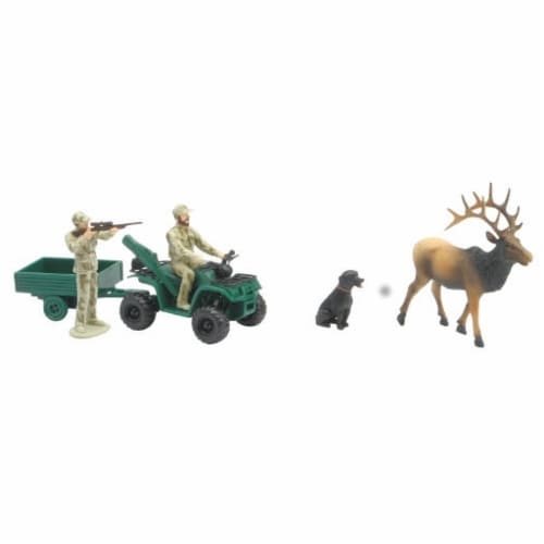 Wild Hunting Playset, Rock Mountain Elk Perspective: front