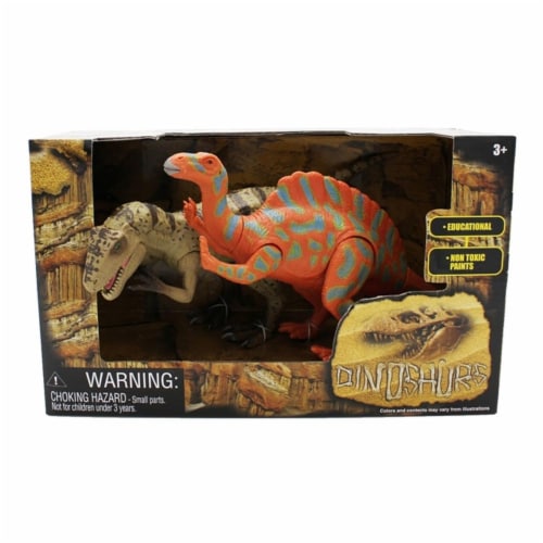 Extinct World Dinosaurs Duo Boxed Playset Style C Perspective: front