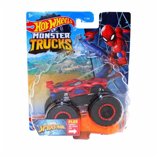 Hot wheels Monster Trucks Spiderman Coche De Juguete Multicolor