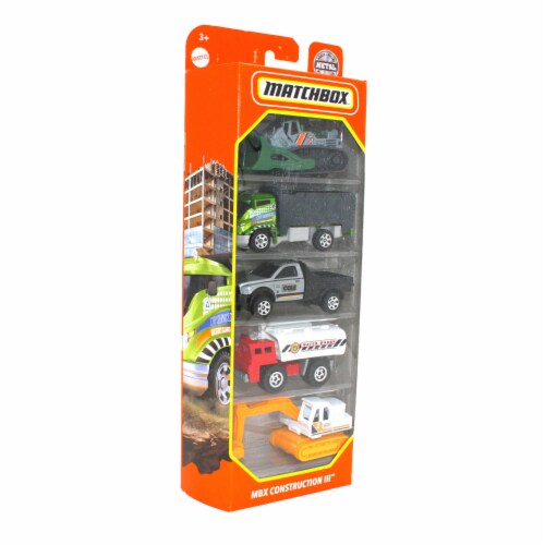 Matchbox 5 Pack, MBX Construction III Perspective: front