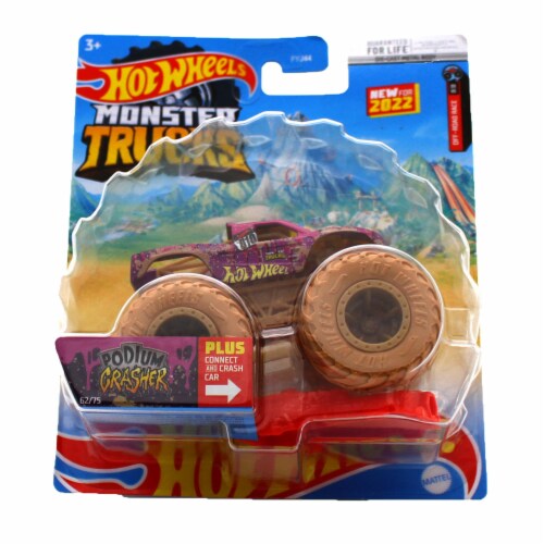 Hot Wheels Monster Trucks 1:64 Scale Podium Crasher Includes