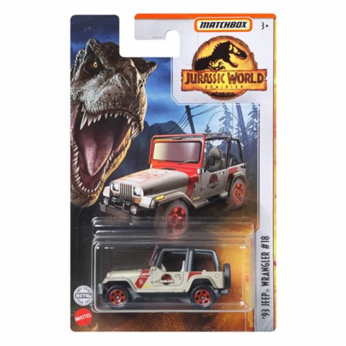 Matchbox Jurassic World 1:64 Scale Die-cast Vehicle, '93 Jeep Wrangler #18,  1 - Kroger