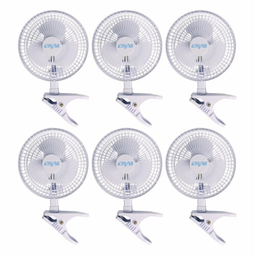 Active Air ACFC6 Portable 6 Inch 2 Speed Clip On Hydroponics Grow Fan (6  Pack), 1 Piece - Fred Meyer