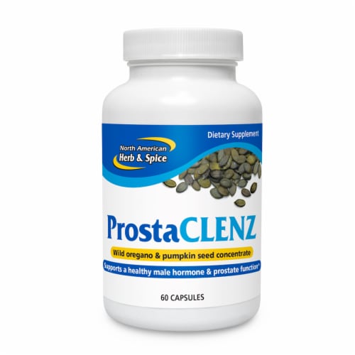 North American Herb & Spice ProstaClenz, 60 Capsules Perspective: front