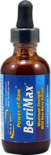 North American Herb & Spice Power of Raw BerriMax Maximum Strength Wild Raw Berry Extract Perspective: front