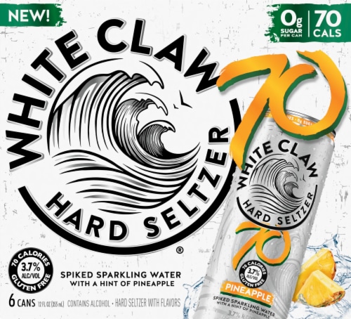 White Claw Pineapple Hard Seltzer Perspective: front