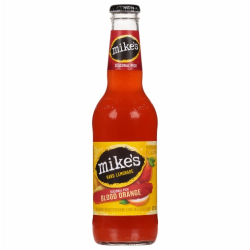 Mike's Hard Tangerine Lemonade Single Bottle Perspective: front