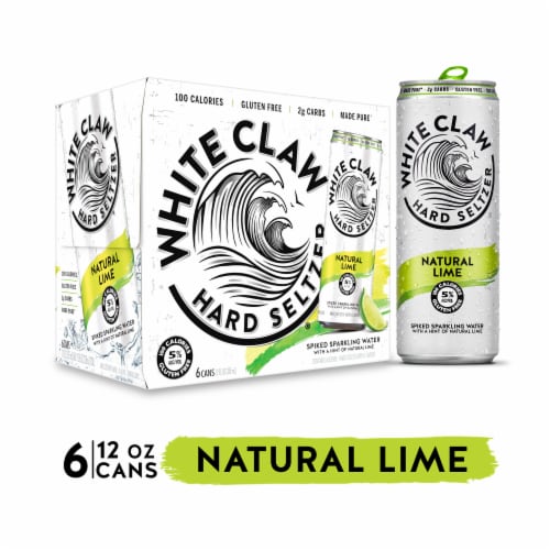 White Claw Lime Hard Seltzer, 6 cans / 12 fl oz - City Market