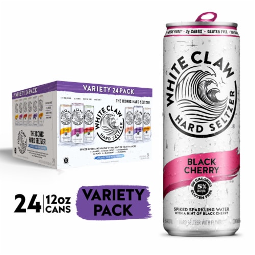 White Claw Hard Seltzer, Variety Pack No. 1, 12 Pack, 12 fl oz Cans