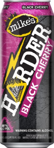 Mike's Harder Black Cherry Hard Lemonade Single Can Perspective: front