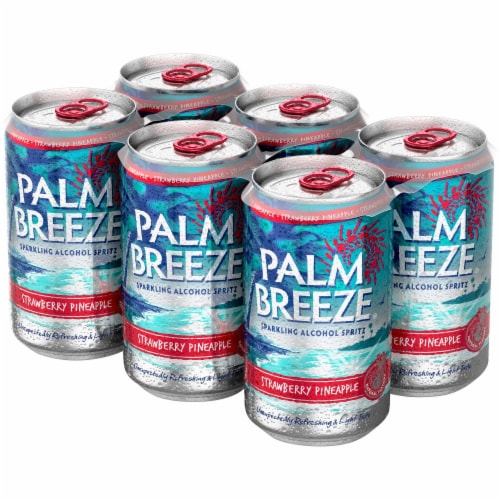 Palm Breeze Strawberry Pineapple Hard Seltzer, 6 ct / 12 fl Palm Breeze Strawberry Pineapple Hard Seltzer, 6 ct / 12 fl