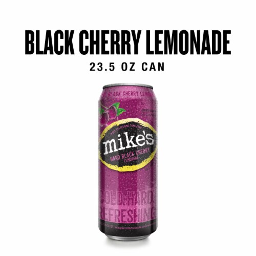 Mike's Black Cherry Hard Lemonade Single Can Perspective: front