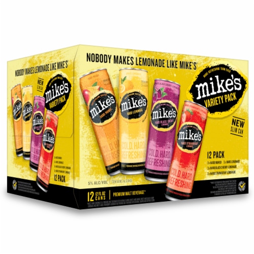 Mike's Hard Variety Sleek Cans, 12 cans / 12 fl oz - Harris Teeter