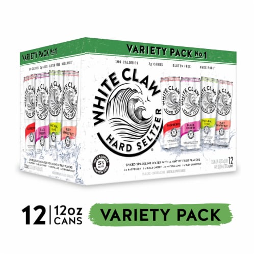 White Claw Hard Seltzer Variety Pack No.1 Perspective: front