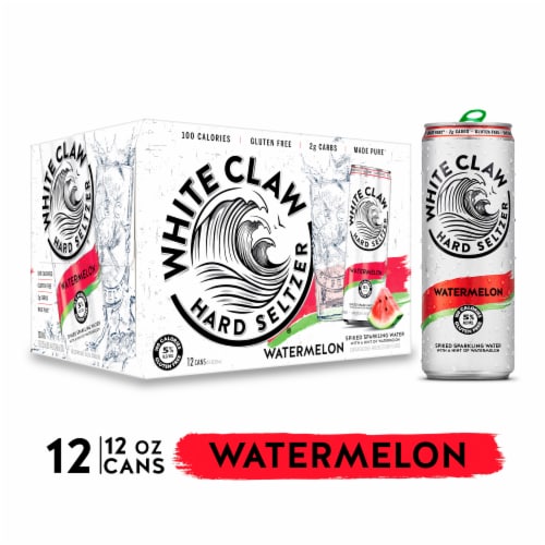 White Claw® Watermelon Hard Seltzer Perspective: front