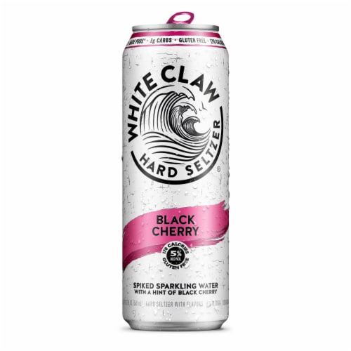 White Claw Hard Seltzer Black Cherry Perspective: front