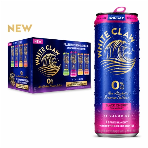 White Claw 0% Alcohol Variety Pack, 12 cans / 12 fl oz - Fry’s Food Stores