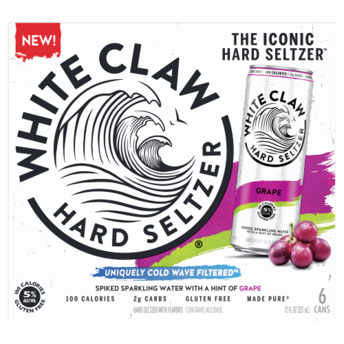 White Claw Hard Seltzer® Grape Perspective: front