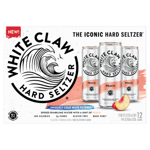 White Claw Hard Seltzer® Peach Perspective: front