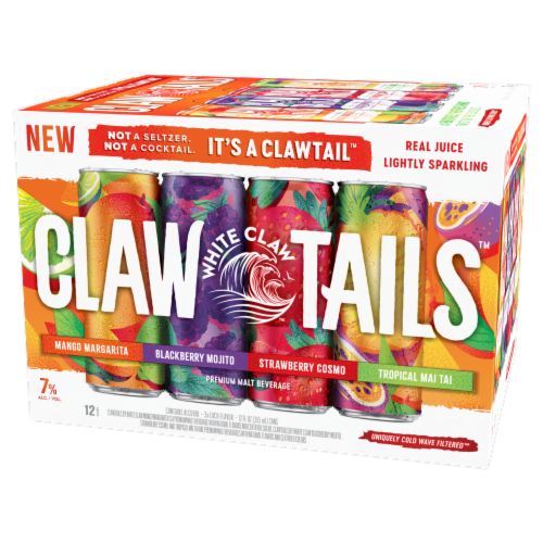 Clawtails™ by White Claw Variety Hard Seltzer Perspective: front