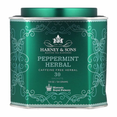 Harney & Sons, Fine Teas, Peppermint Herbal, Caffeine Free, 20 Tea Sachets